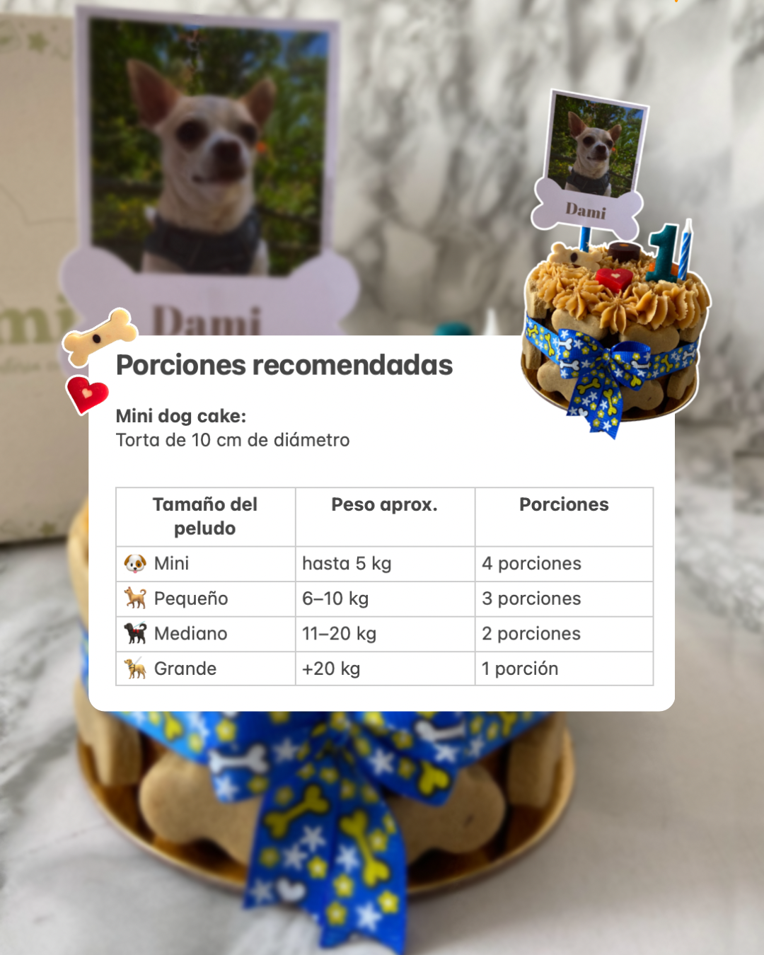 Mini dog cake - Imagen 2